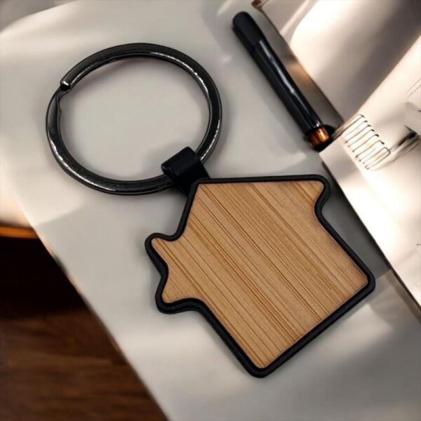 Metal Bambu Ev Anahtarlık - 359