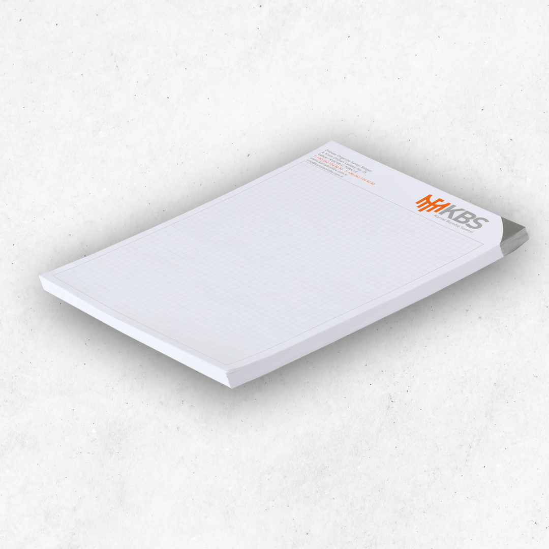 üstten tutkallı bloknot ÜSTTEN TUTKALLI A5 BLOKNOT - Görsel 1